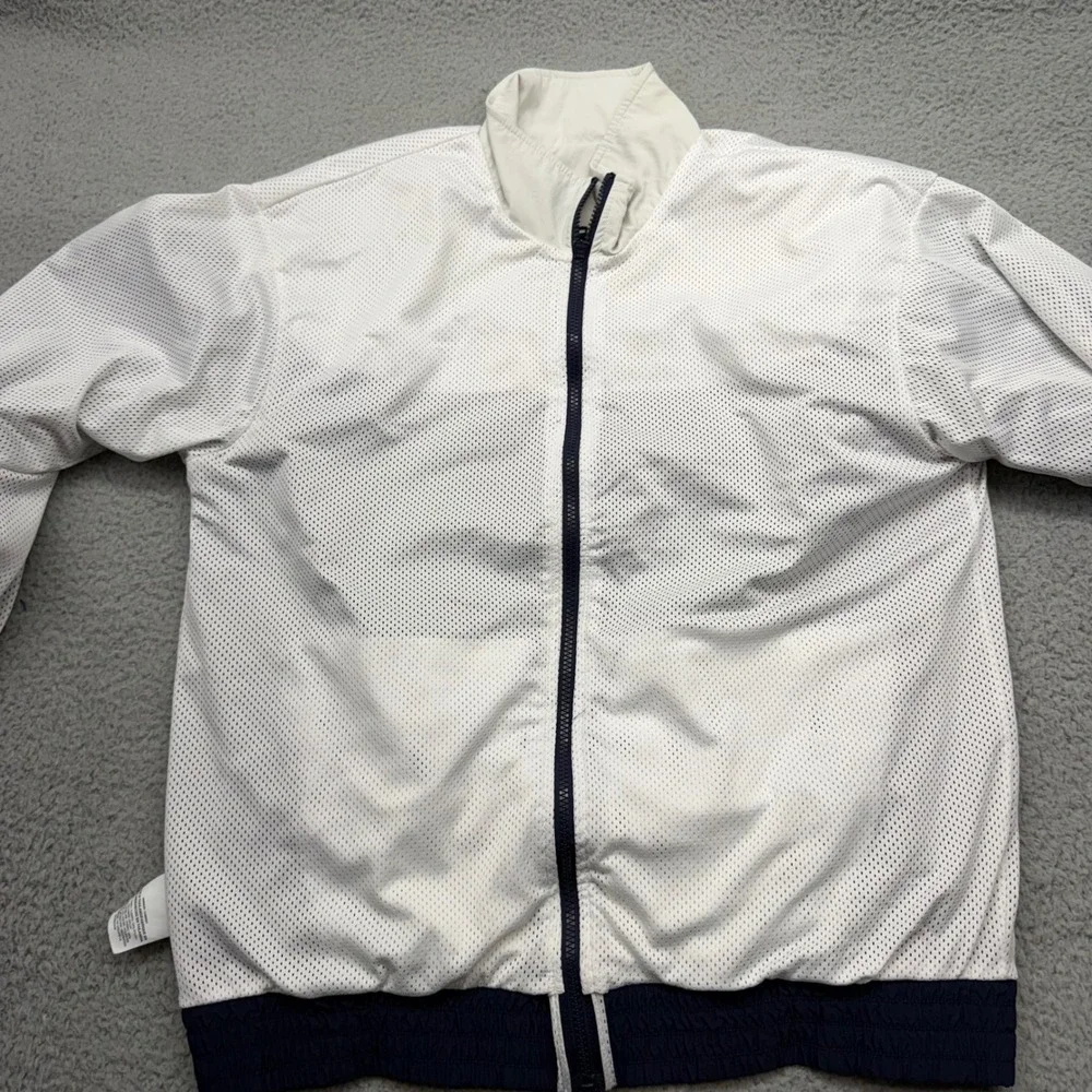 Nike BQ0295-100 Mens Size Large Air Jordan Tinker Legacy Navy Windbreaker Jacket
